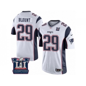 Youth Nike New England Patriots #29 LeGarrette Blount White Super Bowl LI Champions NFL Jersey