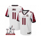 Men's Nike Atlanta Falcons #11 Julio Jones Elite White Super Bowl LI 51 NFL Jersey