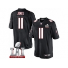 Men's Nike Atlanta Falcons #11 Julio Jones Limited Black Alternate Super Bowl LI 51 NFL Jersey