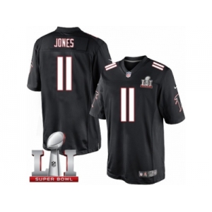 Men's Nike Atlanta Falcons #11 Julio Jones Limited Black Alternate Super Bowl LI 51 NFL Jersey