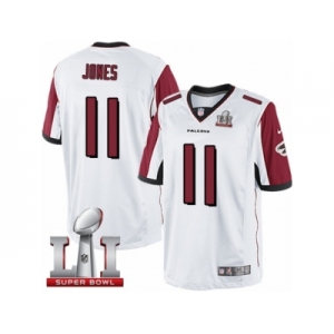 Men's Nike Atlanta Falcons #11 Julio Jones Limited White Super Bowl LI 51 NFL Jersey