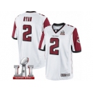 Men's Nike Atlanta Falcons #2 Matt Ryan Limited White Super Bowl LI 51 NFL Jersey