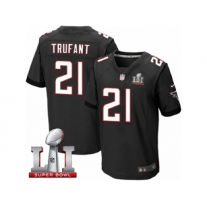 Men's Nike Atlanta Falcons #21 Desmond Trufant Elite Black Alternate Super Bowl LI 51 NFL Jersey