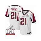 Men's Nike Atlanta Falcons #21 Desmond Trufant Elite White Super Bowl LI 51 NFL Jersey