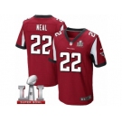 Men's Nike Atlanta Falcons #22 Keanu Neal Elite Red Team Color Super Bowl LI 51 NFL Jersey