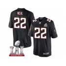 Men's Nike Atlanta Falcons #22 Keanu Neal Limited Black Alternate Super Bowl LI 51 NFL Jersey