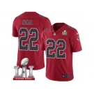 Men's Nike Atlanta Falcons #22 Keanu Neal Limited Red Rush Super Bowl LI 51 NFL Jersey