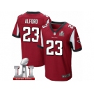 Men's Nike Atlanta Falcons #23 Robert Alford Elite Red Team Color Super Bowl LI 51 NFL Jersey