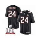 Men's Nike Atlanta Falcons #24 Devonta Freeman Limited Black Alternate Super Bowl LI 51 NFL Jersey