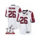 Men's Nike Atlanta Falcons #26 Tevin Coleman Limited White Super Bowl LI 51 NFL Jersey