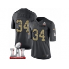 Men's Nike Atlanta Falcons #34 Brian Poole Limited Black 2016 Salute to Service Super Bowl LI 51 NFL Jersey