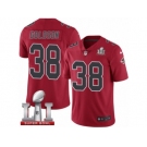 Men's Nike Atlanta Falcons #38 Dashon Goldson Limited Red Rush Super Bowl LI 51 NFL Jersey