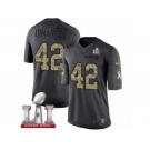 Men's Nike Atlanta Falcons #42 Patrick DiMarco Limited Black 2016 Salute to Service Super Bowl LI 51 NFL Jersey