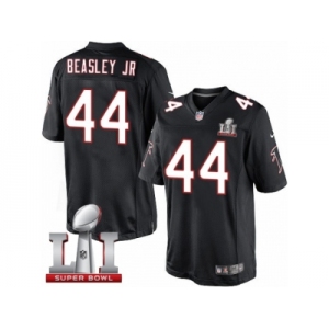 Men's Nike Atlanta Falcons #44 Vic Beasley Limited Black Alternate Super Bowl LI 51 NFL Jersey