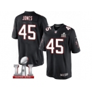 Men's Nike Atlanta Falcons #45 Deion Jones Limited Black Alternate Super Bowl LI 51 NFL Jersey