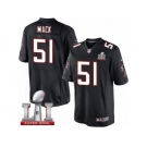 Men's Nike Atlanta Falcons #51 Alex Mack Limited Black Alternate Super Bowl LI 51 NFL Jersey