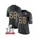 Men's Nike Atlanta Falcons #68 Mike Person Limited Black 2016 Salute to Service Super Bowl LI 51 NFL Jersey