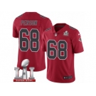 Men's Nike Atlanta Falcons #68 Mike Person Limited Red Rush Super Bowl LI 51 NFL Jersey