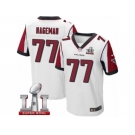 Men's Nike Atlanta Falcons #77 Ra'Shede Hageman Elite White Super Bowl LI 51 NFL Jersey