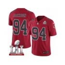 Men's Nike Atlanta Falcons #94 Tyson Jackson Limited Red Rush Super Bowl LI 51 NFL Jersey