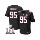 Men's Nike Atlanta Falcons #95 Jonathan Babineaux Elite Black Alternate Super Bowl LI 51 NFL Jersey