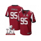 Men's Nike Atlanta Falcons #95 Jonathan Babineaux Elite Red Team Color Super Bowl LI 51 NFL Jersey