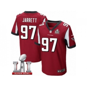 Men's Nike Atlanta Falcons #97 Grady Jarrett Elite Red Team Color Super Bowl LI 51 NFL Jersey