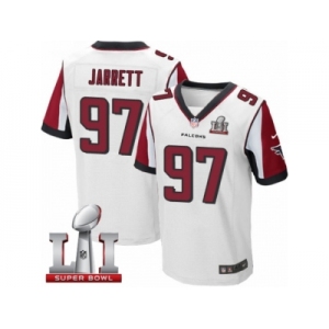 Men's Nike Atlanta Falcons #97 Grady Jarrett Elite White Super Bowl LI 51 NFL Jersey