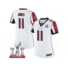 Women's Nike Atlanta Falcons #11 Julio Jones Limited White Super Bowl LI 51 NFL Jersey