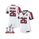 Women's Nike Atlanta Falcons #26 Tevin Coleman Limited White Super Bowl LI 51 NFL Jersey