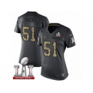 Women's Nike Atlanta Falcons #51 Alex Mack Limited Black 2016 Salute to Service Super Bowl LI 51 NFL Jersey