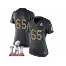 Women's Nike Atlanta Falcons #65 Chris Chester Limited Black 2016 Salute to Service Super Bowl LI 51 NFL Jersey