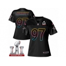 Women's Nike Atlanta Falcons #97 Grady Jarrett Game Black Fashion Super Bowl LI 51 NFL Jersey