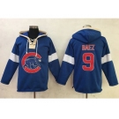 Chicago Cubs #9 Javier Baez Blue Pullover MLB Hoodie