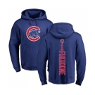 MLB Nike Chicago Cubs #1 Kosuke Fukudome Royal Blue Backer Pullover Hoodie