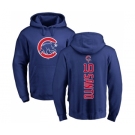 MLB Nike Chicago Cubs #10 Ron Santo Royal Blue Backer Pullover Hoodie