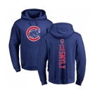 MLB Nike Chicago Cubs #11 Drew Smyly Royal Blue Backer Pullover Hoodie