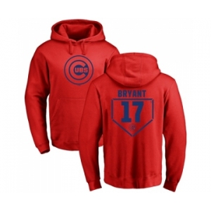 MLB Nike Chicago Cubs #17 Kris Bryant Red RBI Pullover Hoodie