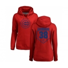 MLB Women's Nike Chicago Cubs #38 Carlos Zambrano Red RBI Pullover Hoodie