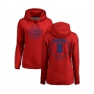 MLB Women's Nike Chicago Cubs #8 Andre Dawson Red RBI Pullover Hoodie