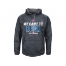 Men's Chicago Cubs Graphite 2016 Postseason Authentic Collection Came To Reign Streak Fleece Pullover Hoodie