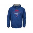 Men's Chicago Cubs Royal 2015 Playoff On Field Take October Streak Fleece Hoodie