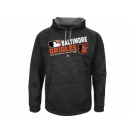 Men's Baltimore Orioles Big & Tall On-Field Black Team Choice Streak Therma Base Fleece Hoodie