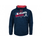 Men's Atlanta Braves Authentic Collection Navy Team Choice Streak Hoodie