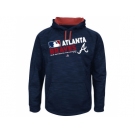 Men's Atlanta Braves Big & Tall On-Field Navy Team Choice Streak Therma Base Fleece Hoodie