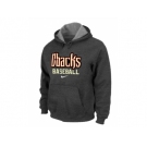 Arizona Diamondbacks Crimson Pullover Hoodie D.Grey