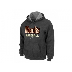 Arizona Diamondbacks Crimson Pullover Hoodie D.Grey