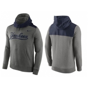Men's New York Yankees Nike Gray Cooperstown Collection Hybrid Pullover Hoodie