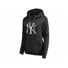 Women's New York Yankees Platinum Collection Pullover Hoodie Black