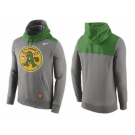 Men's Oakland Athletics Nike Gray Cooperstown Collection Hybrid Pullover Hoodie